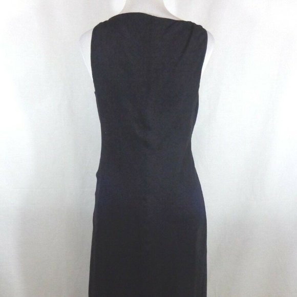Laundry by Shelli Segal Womens Black Silk 6 - Picture 4 of 7